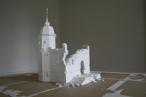 Peter Callesen, Walls of unwritten words, 2011, 78 x 68 x 35 cm. Carta e colla