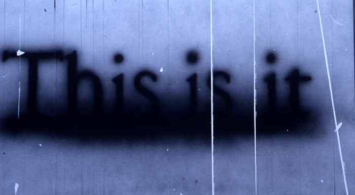 Ed Ruscha, This is it, 1990 (acrylic on canvas)