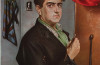 G. Sciltian, Autoritratto 1954 65x55 Olio su Tavolo Galleria degli Uffizi
