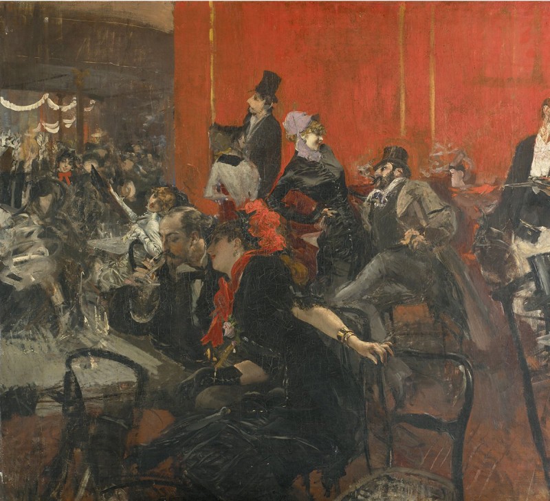 Giovanni Boldini, Scène de fête au Moulin-Rouge, 1889 ca., olio su tela. Parigi, Musée d’Orsay