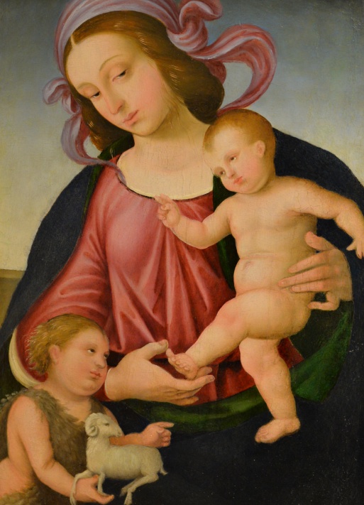Scuola del Perugino, Madonna con Bambino e San Giovannino, Villa Carlotta