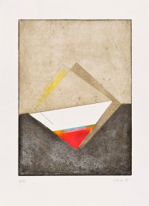 Eugenio Carmi Senza titolo, 1997 Acquatinta su carta a mano, cm 78,3x57